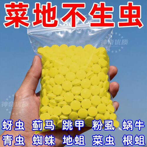 菜地园艺生物防虫片花卉绿植糖化硼肥片预防小黑飞蚜虫园艺防虫片