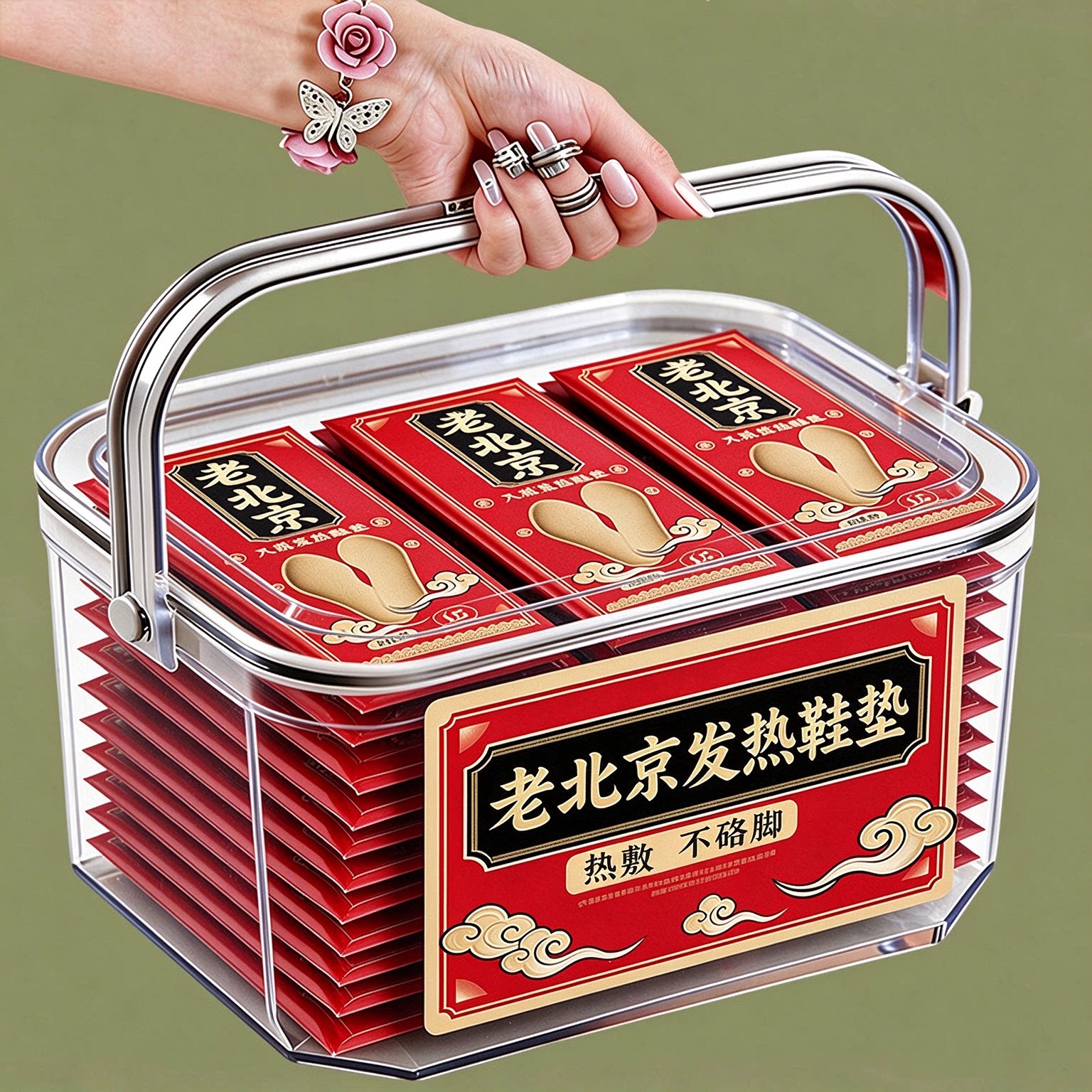 老北京自热鞋垫持续发热12小时加热鞋垫发热鞋垫自发热12小时暖足