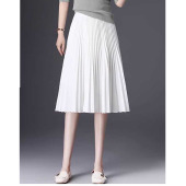显瘦a字裙垂感气质风琴褶 百褶半身裙中长款 小个子2026春夏季 新款