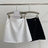 短裙女高腰显瘦a字裙百搭口袋防走光半身裙 白色西装 2026夏季 新款