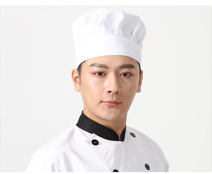 厨师帽女工作帽厨房防尘防油烟餐厅食堂面包烘培师帽子食品卫生帽