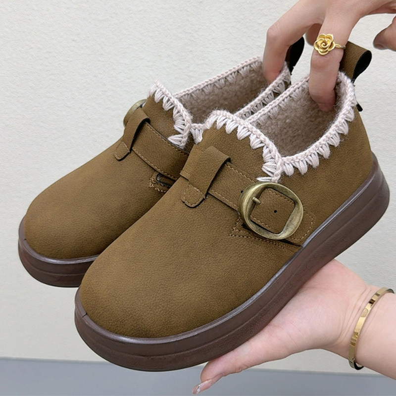 加绒勃肯鞋女冬季新款加厚毛毛鞋一脚蹬保暖雪地靴棉鞋防滑妈妈鞋,女鞋,棉鞋,淘宝优惠券,粉丝福利购,淘宝优惠卷