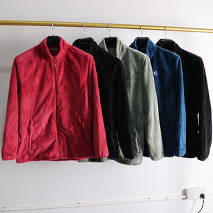 男女秋冬户外抓绒衣 冲锋衣内胆D33 双面绒保暖立领防风透气外套