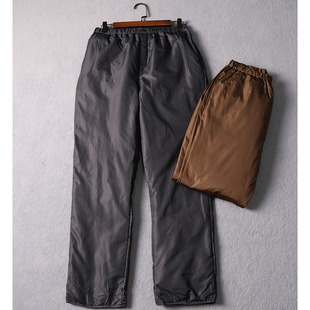 户外绒加厚轻量保暖羽绒裤男 秋冬防风防水徒步登山棉裤