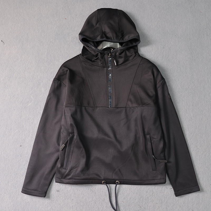 骑士服装加绒保暖半拉链