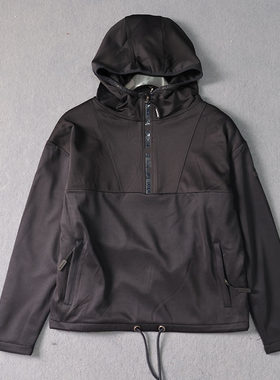 骑士服装加绒保暖半拉链