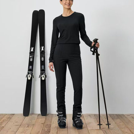 3000防水极简风微弹软壳裤女 加绒保暖显瘦百搭锥形徒步登山裤b52