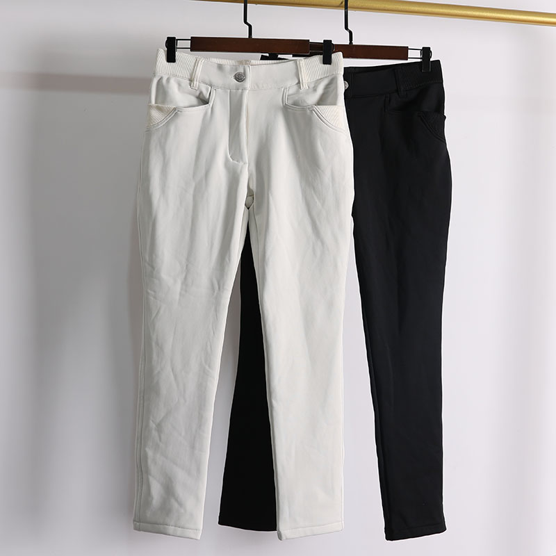 高尔夫长裤女春秋加绒保暖弹力