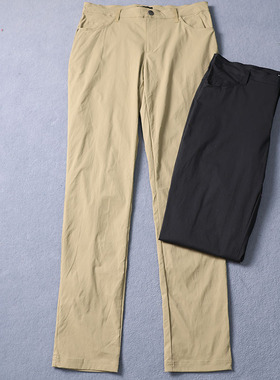 春秋季户外弹力速干裤男大码吸汗透气修身纯色高尔夫长裤I42