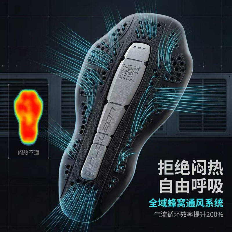 骑行背板护甲 专业机车保护脊柱护具防护垫透气孔设计摩托车护背