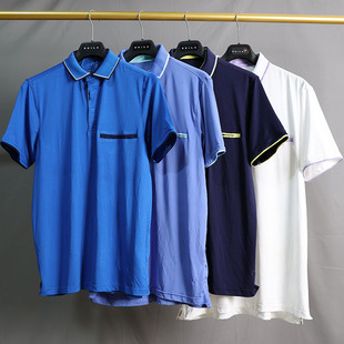拼色百搭精致男款 运动健身高尔夫OPLO衫 凉感舒适短袖 修身 上衣F84