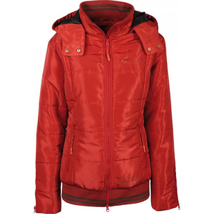 户外运动风连帽骑士服饰女 防泼水轻薄棉保暖拉链外套马术夹克