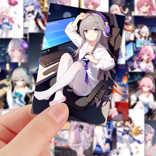 高颜值动漫少女装 108张星穹铁道萝莉贴纸二次元 饰手机壳贴画防水
