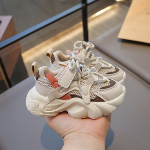 新款 儿童运动鞋 子1到3岁2网面透气男女宝宝老爹鞋 软底休闲5 春秋季