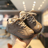 加绒小皮鞋 子冬款 婴幼儿软底防滑休闲鞋 男童鞋 女童棉鞋 宝宝勃肯鞋