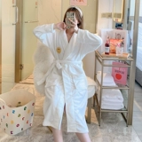 Демисезонный длинный банный халат, флисовая фланелевая коралловая бархатная пижама, коллекция 2022, увеличенная толщина