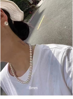 进口奥地利施家珍珠项链ins风