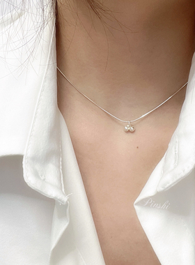 S925通体纯银清冷感小巧精致项链