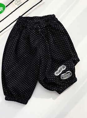 宽松洋气韩系女宝宝裤子春季
