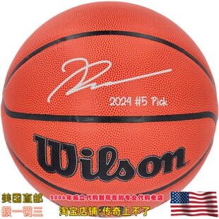 美国代购 活塞队 霍兰德 亲笔签名带铭文 亲签篮球 Fanatics认证