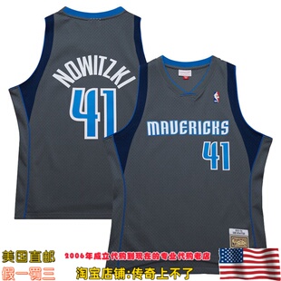 美国代购 小牛 mitchellness Swingman球迷版04赛季球衣-诺维茨基
