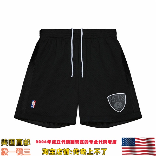 美国直邮 篮网 MitchellNess 12年圣诞节 Swingman球迷版运动球裤