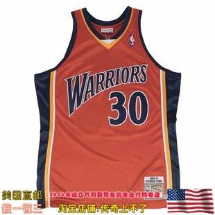 美国直邮 勇士 mitchellness Authentic球员版09-10赛季球衣 库里