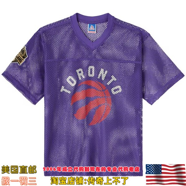 美国代购 猛龙队 OVO x NBA Mesh Football Fashion 纪念款球衣