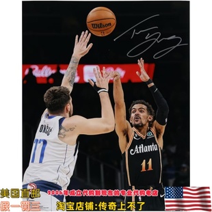 美国代购 老鹰队 特雷杨 亲笔签名 Fanatics认证 亲签照片海报