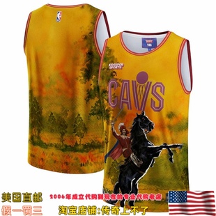 美国直发你家  克利夫兰骑士队 NBA x KidSuper 联名款限量款球衣