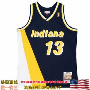 美国直邮 步行者mitchellness Authentic球员版97赛季球衣-杰克逊