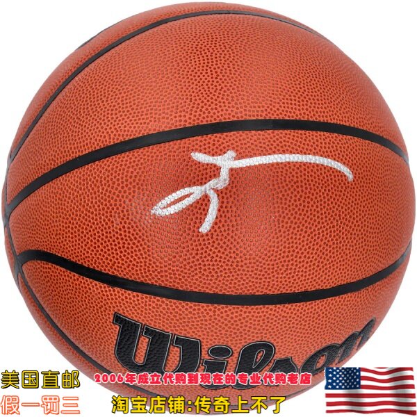美国代购 76人 艾弗森 亲笔签名 Fanatics认证 威尔胜 亲签篮球