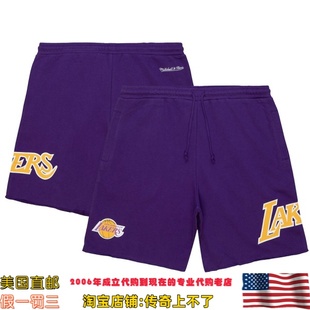 美国直邮 湖人队 MitchellNess Game Day Shorts 运动球裤