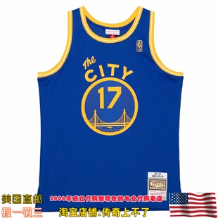 美国代购 勇士队 mitchell ness 97赛季 Swingman球迷版球衣-穆林