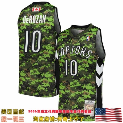 美国直邮 猛龙mitchellness Swingman球迷版11-12赛季球衣-德罗赞