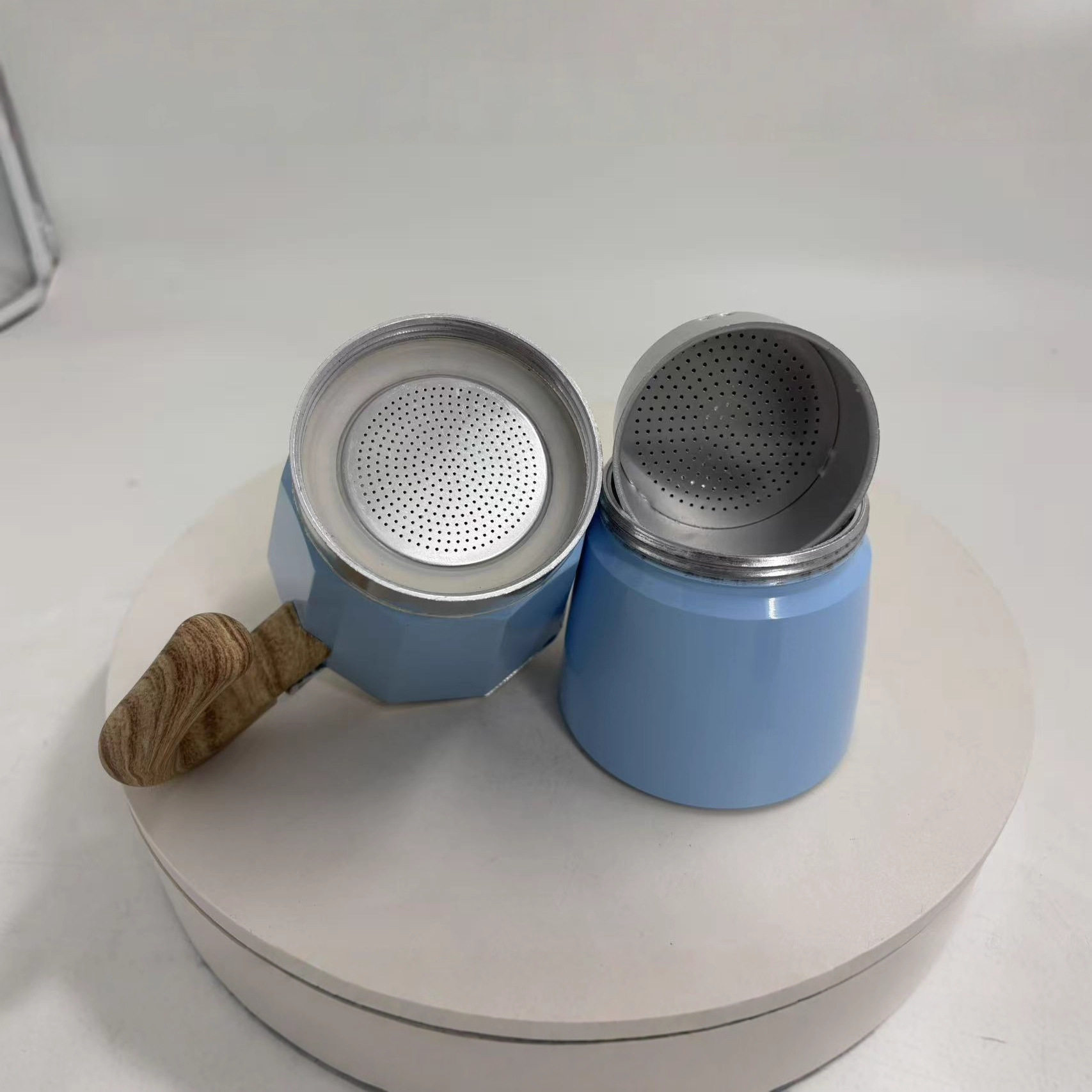欧式木纹手柄咖啡壶器具