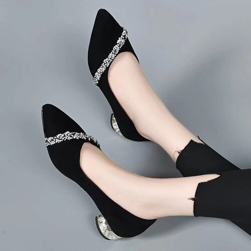 2026shoewomen粗跟单鞋