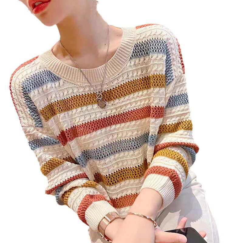 womenclothes条纹针织衫
