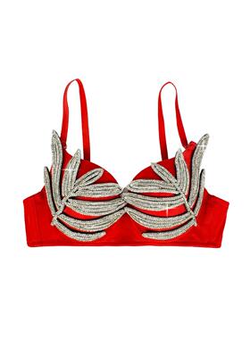 women clothes欧美超短款舞台晚装派对黑色高级设计感银色立体水