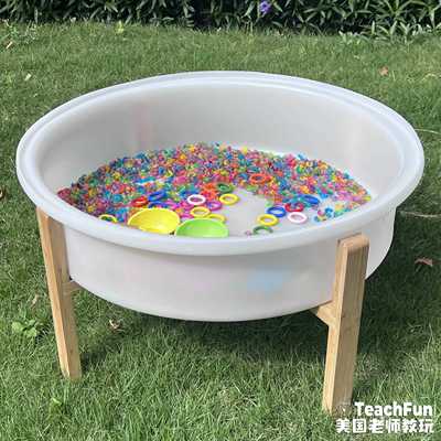 瑞吉欧EYFS脏玩tuff tray大号白色感官盆儿童玩沙戏水幼儿园教具