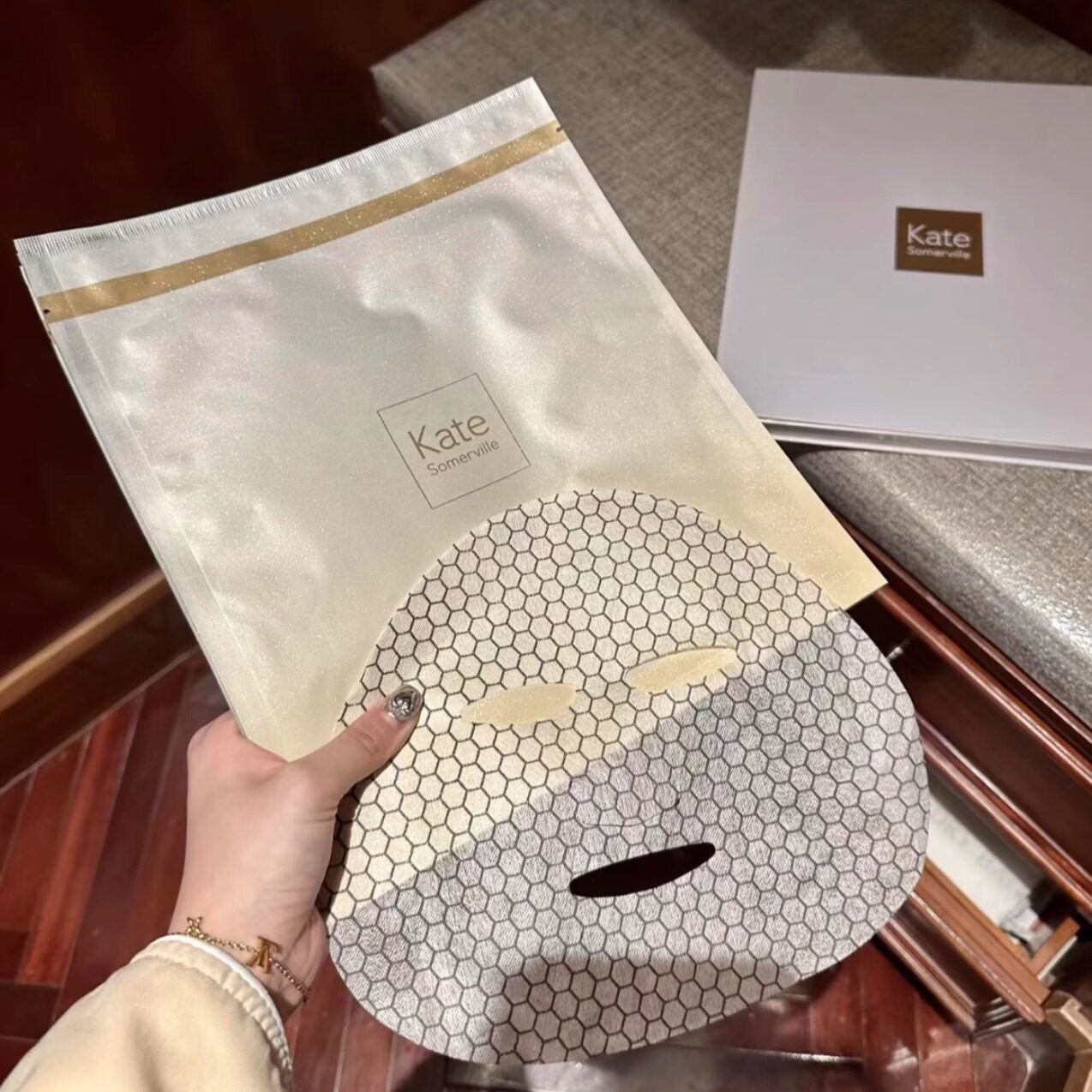 5片 kate somerville女鬼面膜胶原淡纹亮白焕活冻干面膜抗皱滋养