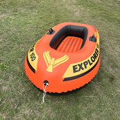 户外单人双人充气船塑料艇皮划艇气垫船钓鱼船划桨冲浪漂流沙滩