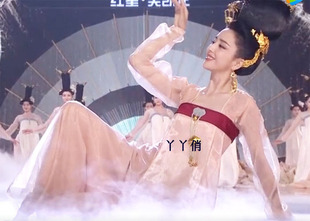 芒种古风舞蹈服装丽人行演出服装女民族古典舞汉服仙气中国风扇舞