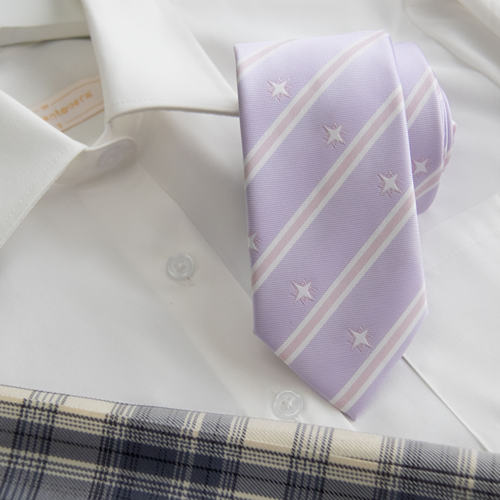 【潘特维拉】独角兽jk/dk领带紫色日系学院风校供感制服衬衫配饰