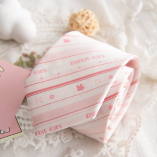 【潘特维拉X不言原创】小心事jk领带领结女粉色学生校供制服配饰