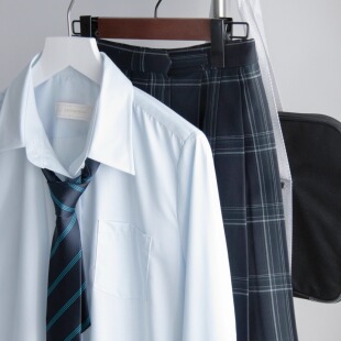 【潘特维拉】基础款蓝衬衫JK浅蓝色休闲学院风校供感制服衬衣女