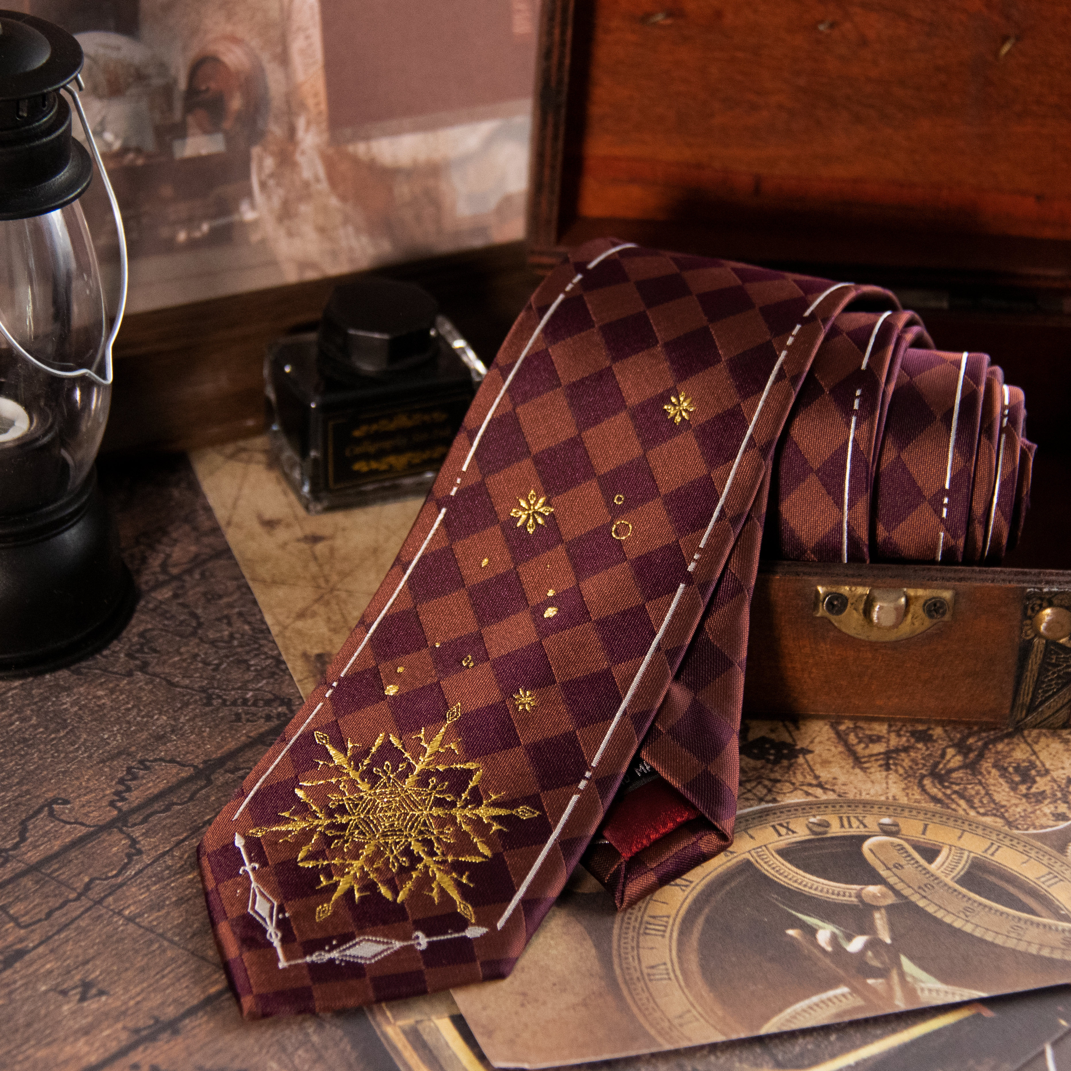 【潘特维拉】雪之皇城-金棕JK/DK学院风校供感制服衬衫休闲领带