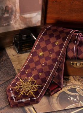 【潘特维拉】雪之皇城-金棕JK/DK学院风校供感制服衬衫休闲领带