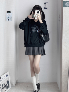 【潘特维拉】人造意识卫衣连帽2023女款套头宽松韩版潮流秋冬新款