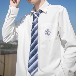 圣知花白衬衫 DK男日系原创学院风制服学生白衬衣 潘特维拉